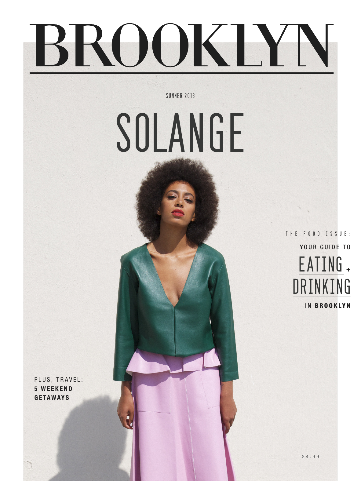 Solange on the cover of Brooklyn Magazine